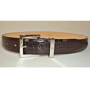 Calvin Klein alligator pattern calfskin belt